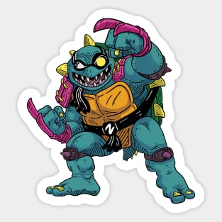 Slash the mutant Snapping turtle villain. Sticker